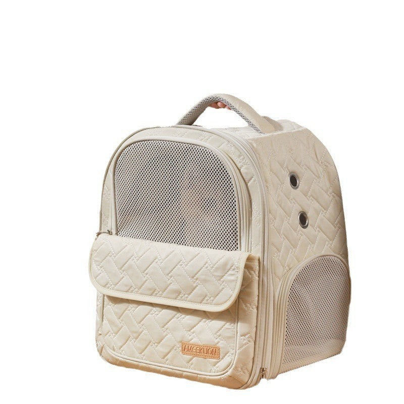 Luxury Cat Carrier with Privacy Curtain & Backpack